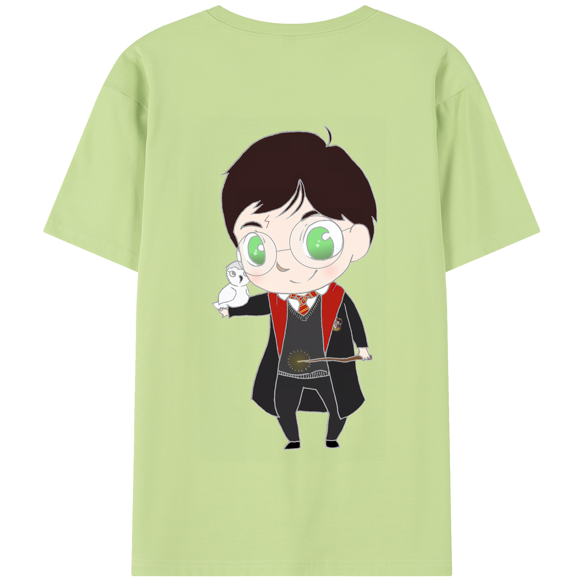 （画像用） Harry Potter ハリー・ポッターシリーズ 綿100％半袖Tシャツ（背面プリント）